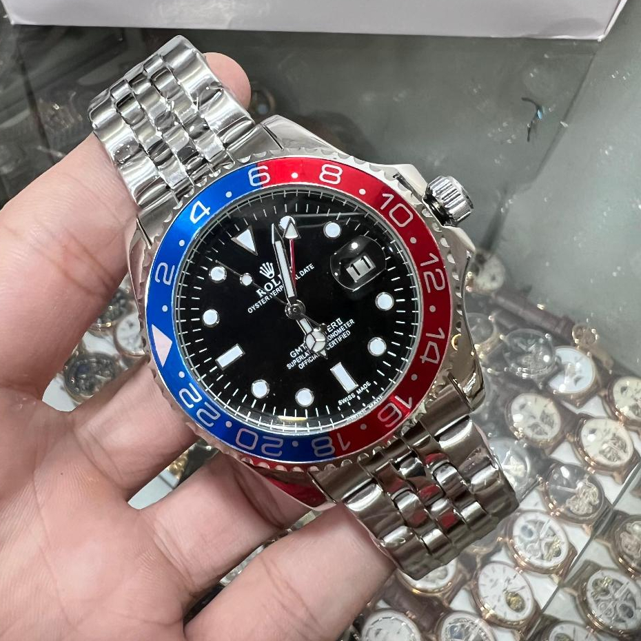JAM ROLEX GMT MASTER II | Rolex GMT Automatic / Otomatis | GMT Master II Jam Rantai Cowok