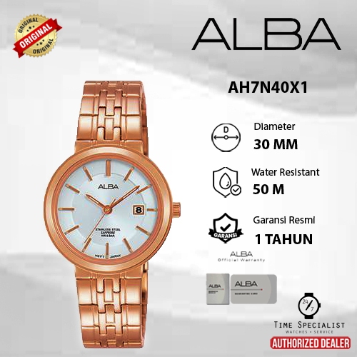 Jam Tangan ALBA AH7N40 WANITA Original Garansi Resmi 1 Tahun