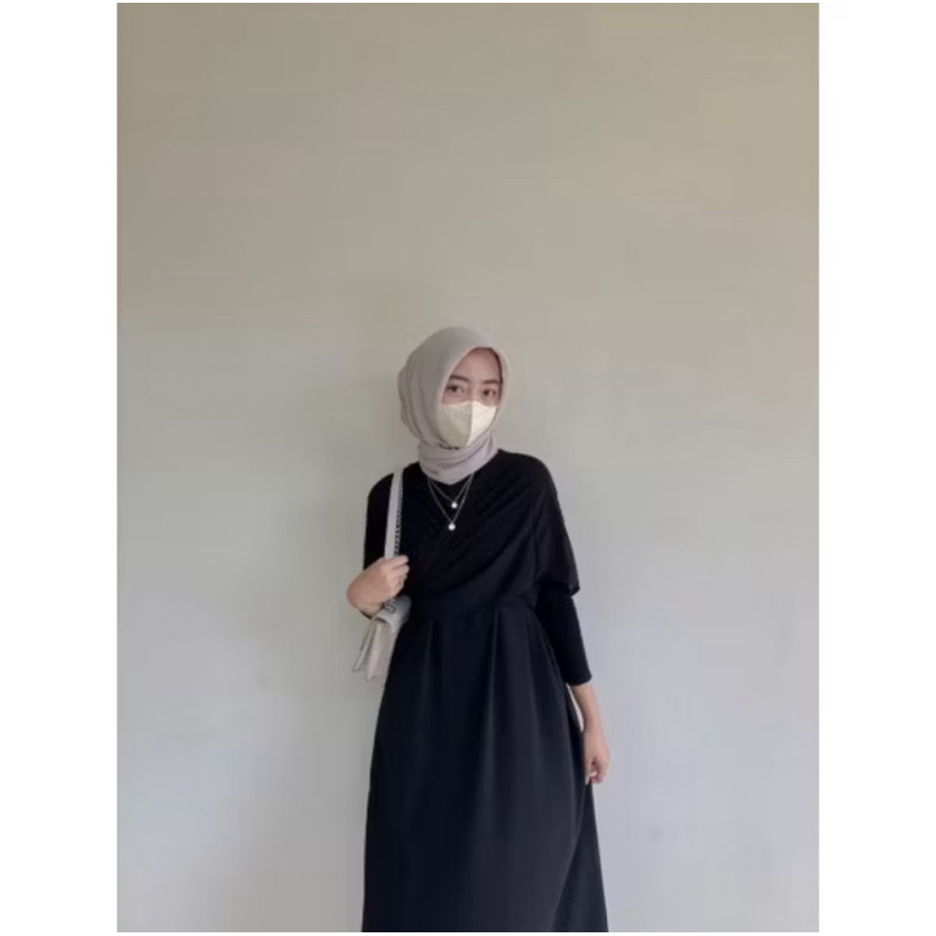 preloved catleya dress/dress 10 look/dress 10 style/wrap dress/dress ceruty/dress lebaran simpel/dre