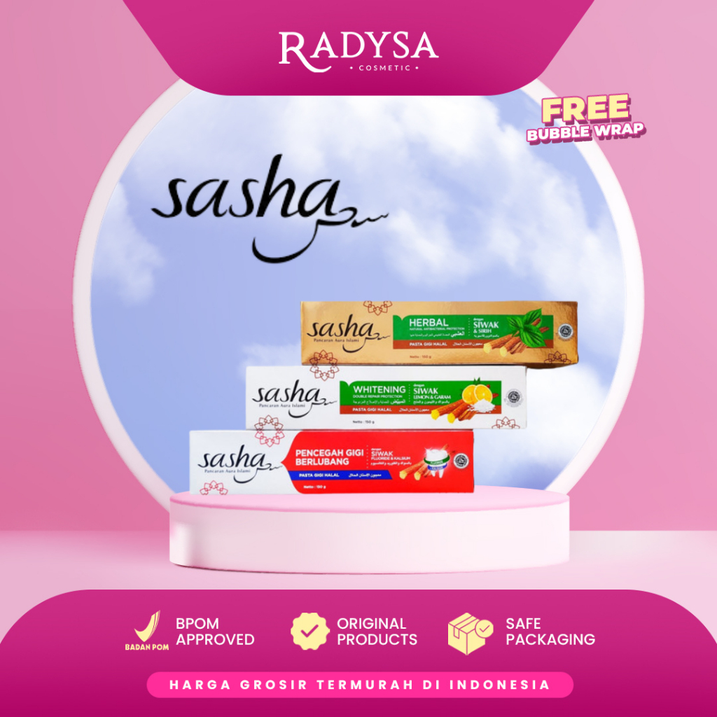 𝐑𝐀𝐃𝐘𝐒𝐀 - Sasha Pasta Gigi Pencegah Gigi Berlubang Siwak