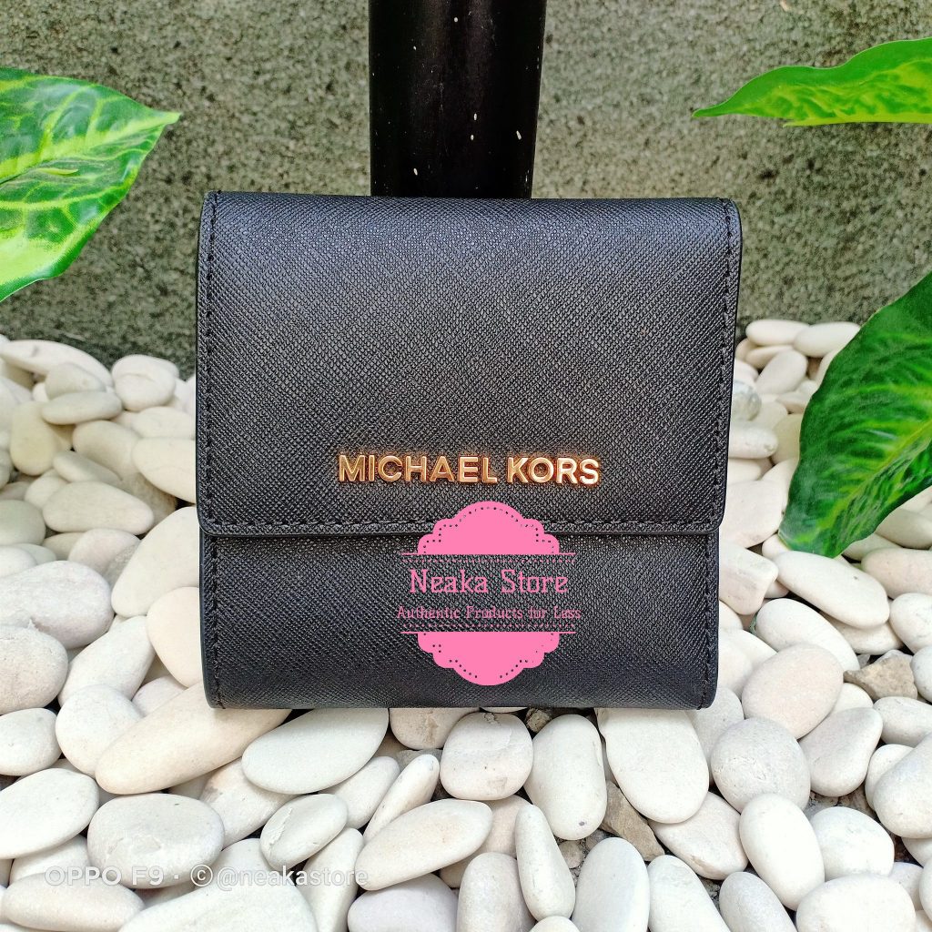 Dompet Wanita MK Jet set travel small 35F8GTVD1L black