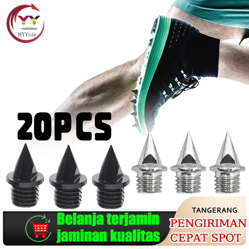 20pcs Paku Sepatu Spike Paku Sepatu Lari Steel Spike Sepatu Spike Paku Karbon