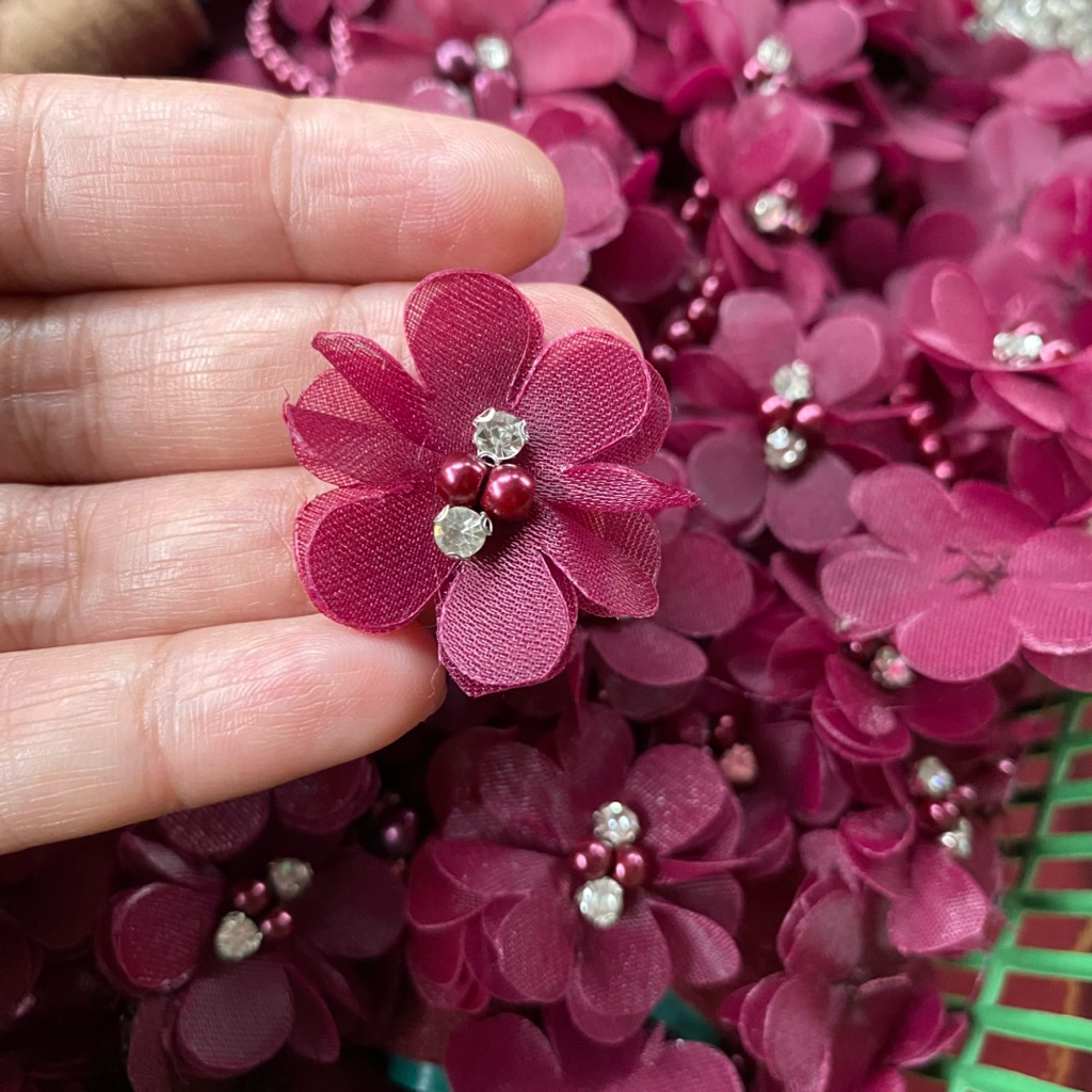 Bunga organza/bunga 3d