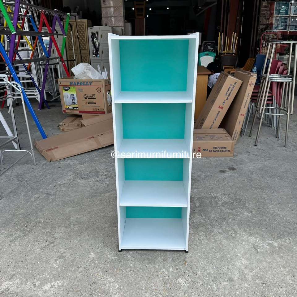 Rak Buku/Lemari 4 Kotak/Lemari Serbaguna 4 Susun 40x30x118cm