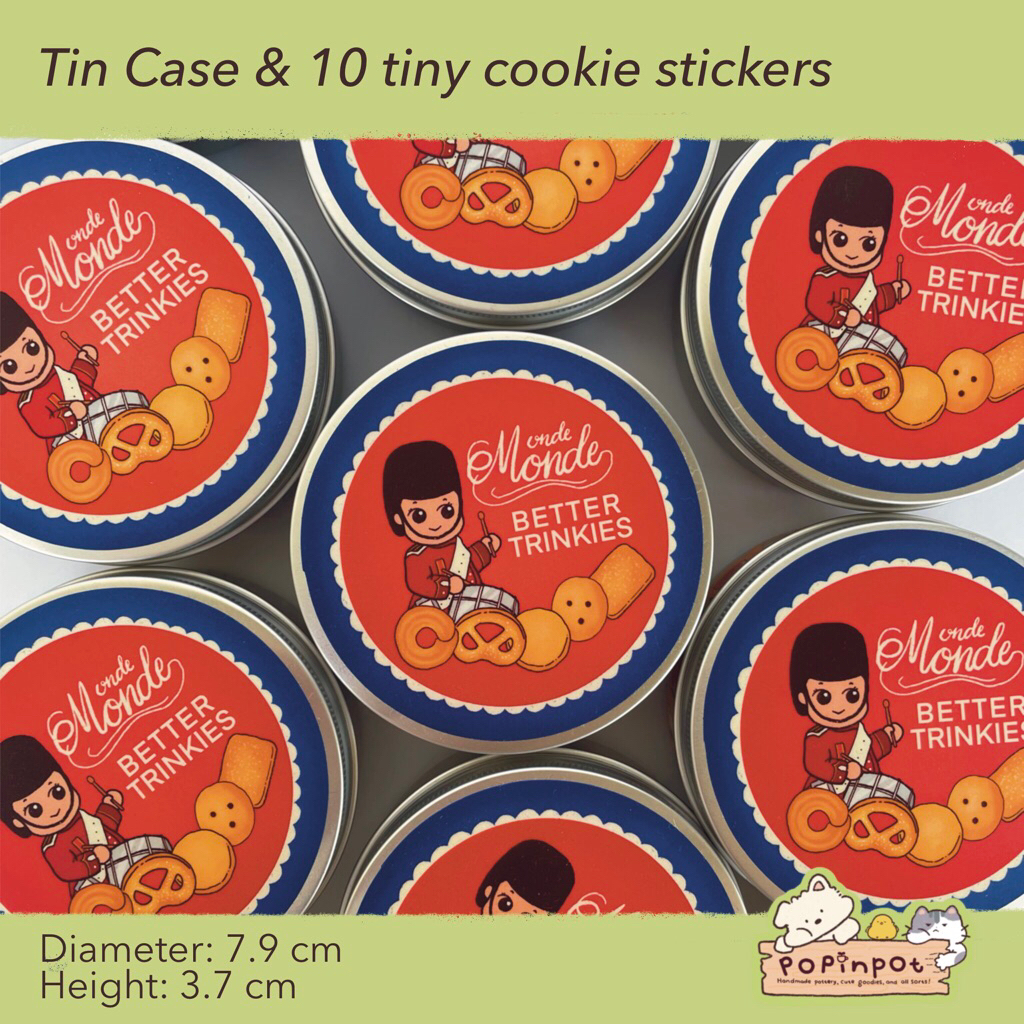 POPINPOT - Monde Butter Tin Case | Kotak Kaleng | Box Trinkets