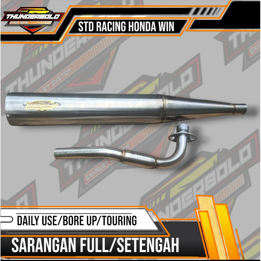 KNALPOT STANDAR RACING WIN 100 C70 SUPRA GRAND DLL