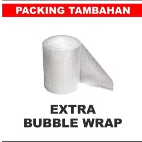 

Packing tambahan extra bubble wrap agar barang datang dengan lebih aman