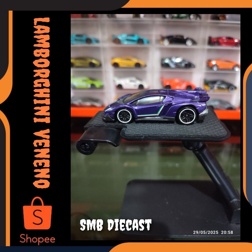 HOT WHEELS LAMBORGHINI VENENO UNGU FROM GIFT PACK LOS (REGULER)