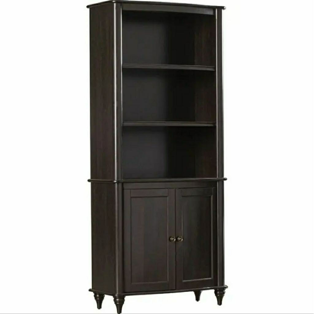 Lemari Buku Kayu Jati Minimalis