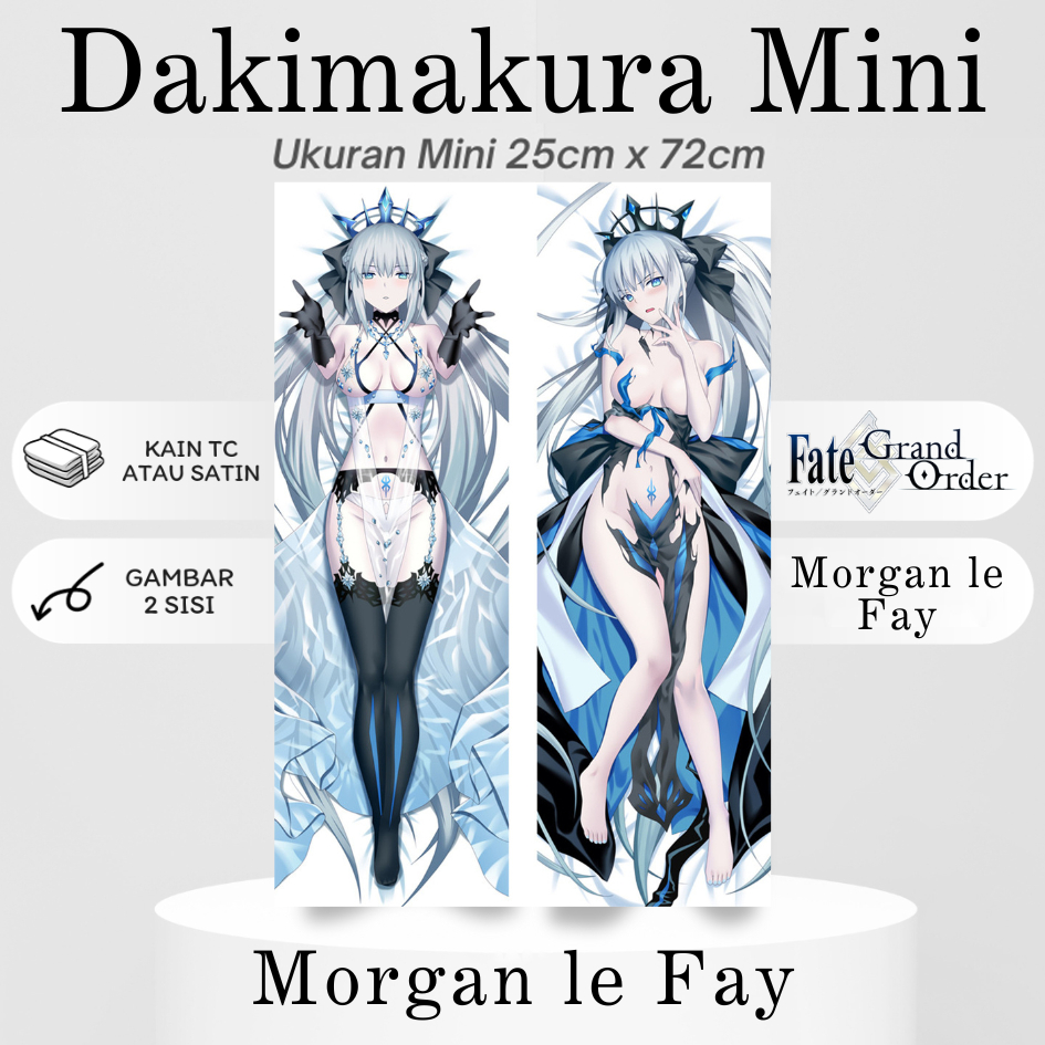 DAKIMAKURA Mini MORGAN LE FAY FGO - Sarung bantal Mini Waifu Anime FATE GRAND ORDER