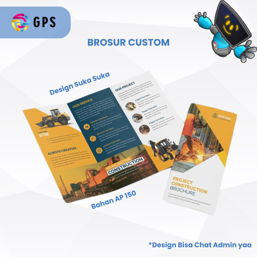 

GVIBES - CUSTOM CETAK BROSUR 1 SISI & 2 SISI UKURAN 1/3 A4 FREE DESIGN / CETAK BROSUR CUSTOM MURAH BAHAN ART PAPER
