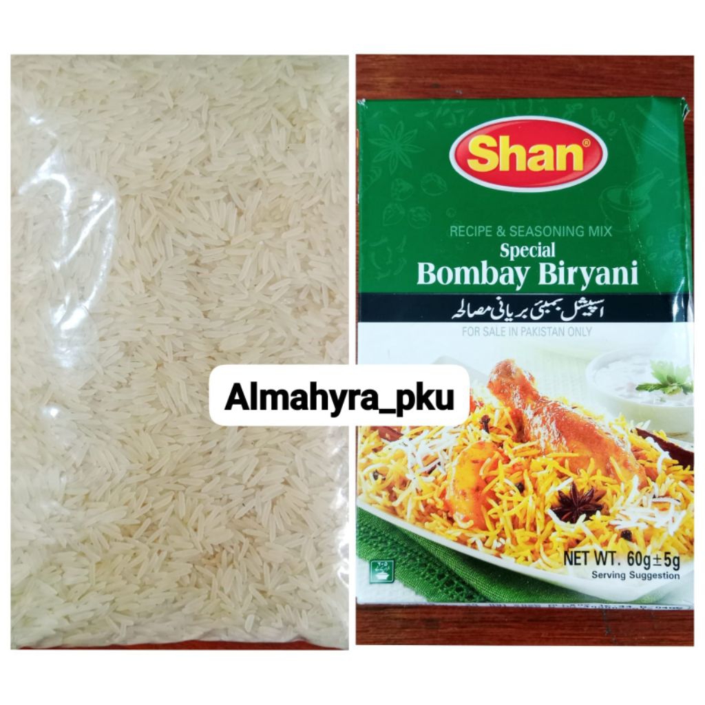 

Paket Hemat Beras Basmati 1kg & Bumbu Shan Special Bombay Briyani