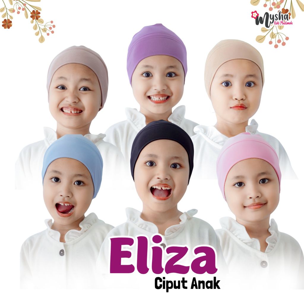 Mysha Kids Muslimah - ELIZA CIPUT KUPLUK ANAK Ciput Anak Perempuan Premium Bahan Jersey ITY Premium