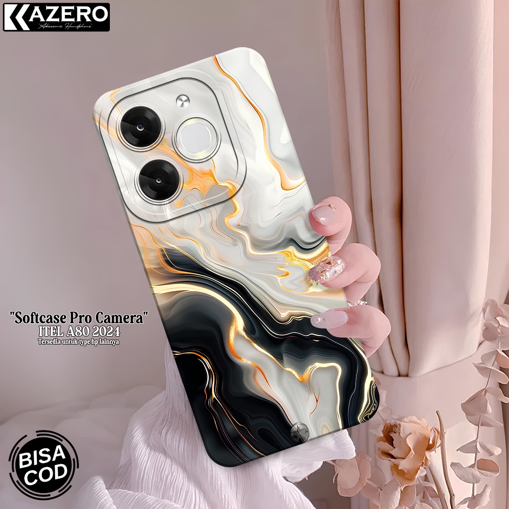 Silikon HP ITEL A80  - Fashion Case Abstrak - Softcase ITEL A80 - Case ITEL A80 - Kesing ITEL A80 - 