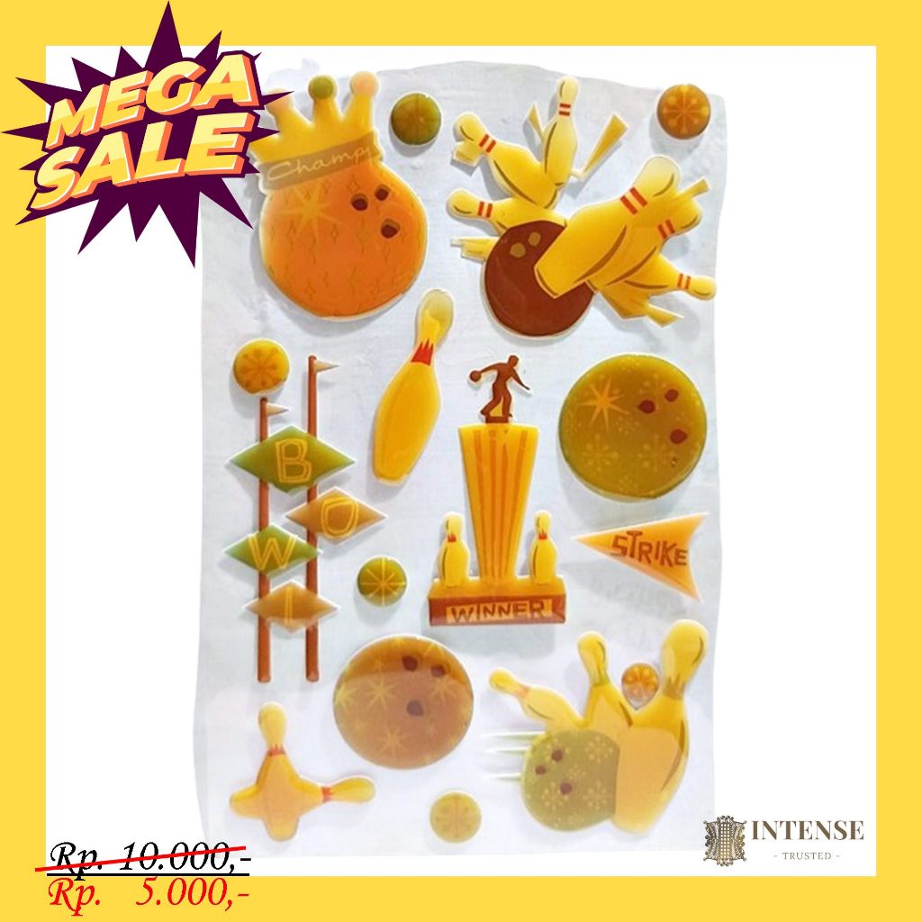 

STIKER MAINAN SCRAPBOOK EPOXY BOWLING (8002800815)