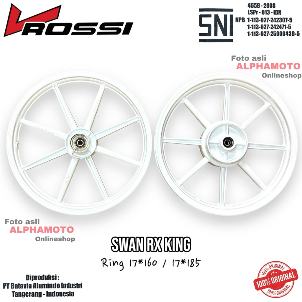 VELG RXKING ROSSI PALANG 8 BALOK ZIGEN VENOM RX KING RING 17 DELMAN ANDONG