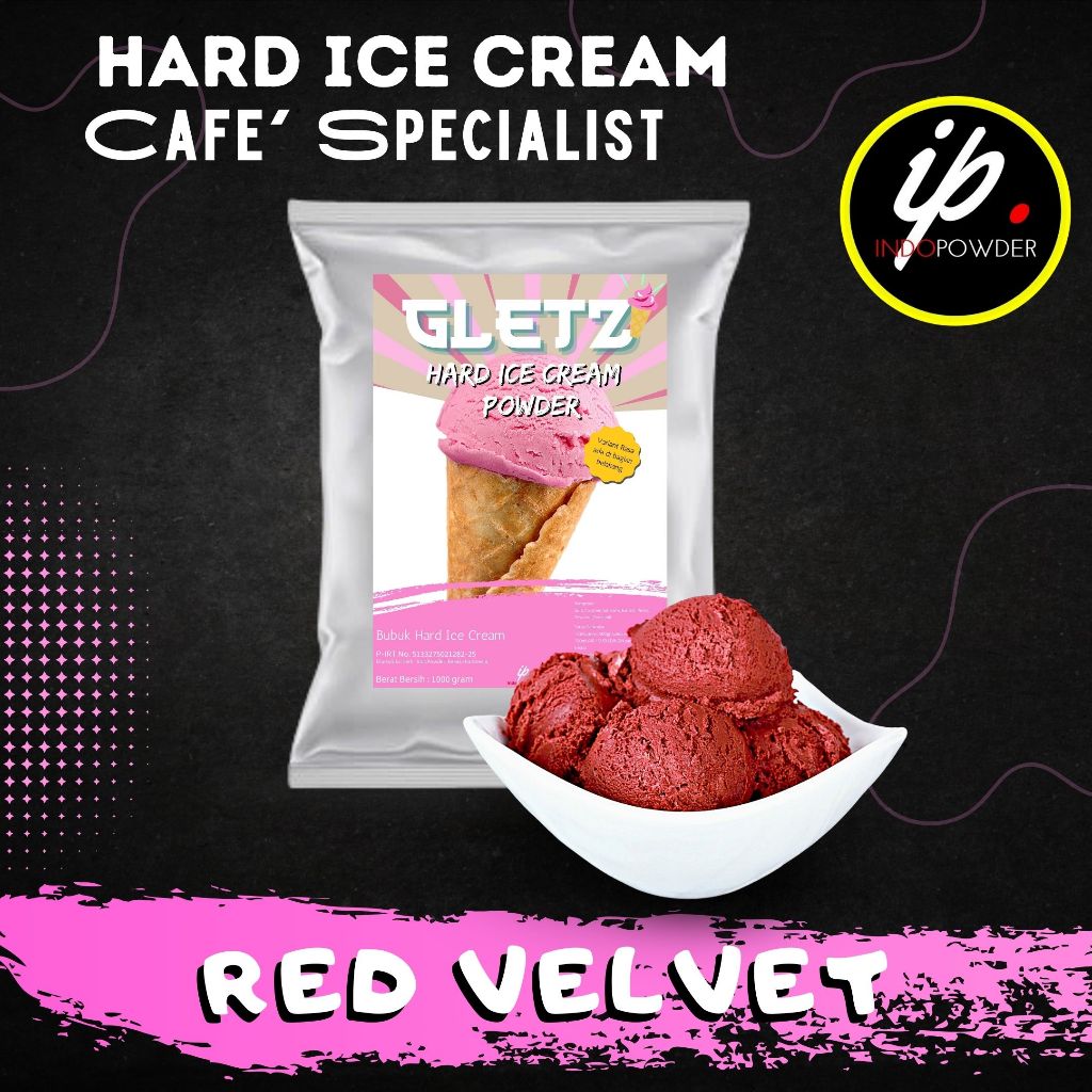 

IP Jakarta - Bubuk ES KRIM rasa REDVELVET 1Kg Untuk Ice Cream Scoop