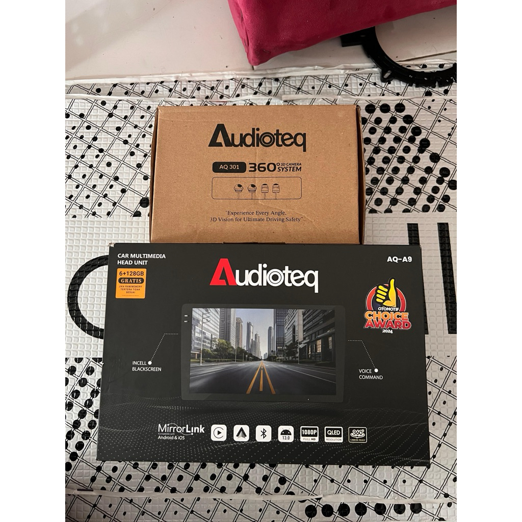 head unit android audioteq dan kanera mundur 360