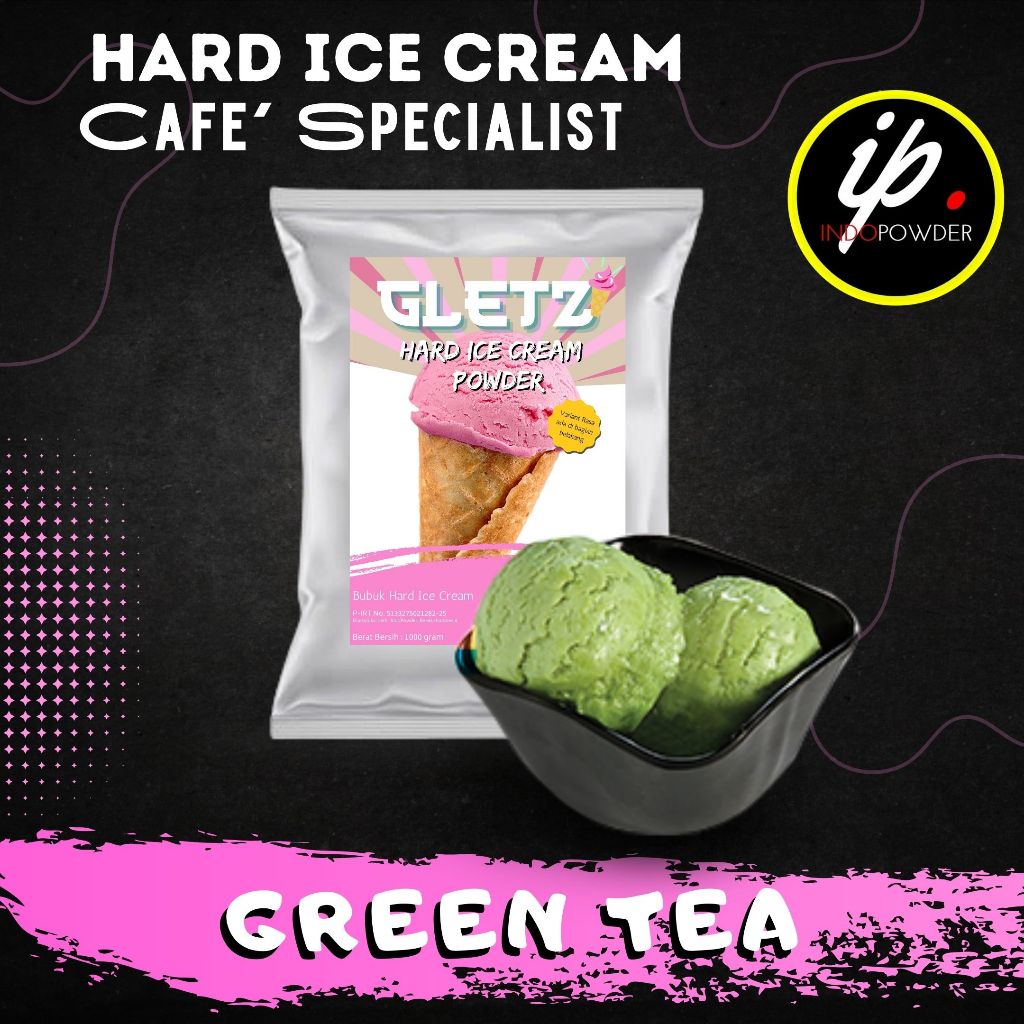 

IP Jakarta - Bubuk ES KRIM rasa GREEN TEA 1Kg Untuk Ice Cream Scoop