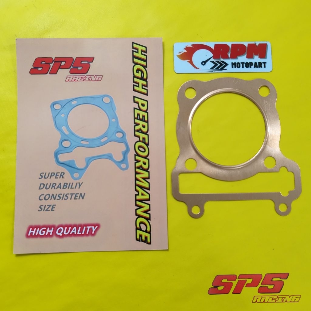 Paking Blok Paking Head Tembaga Mio Soul Mio Smile Sporty Fino Packing Head Perpak Gasket SP5 Racing