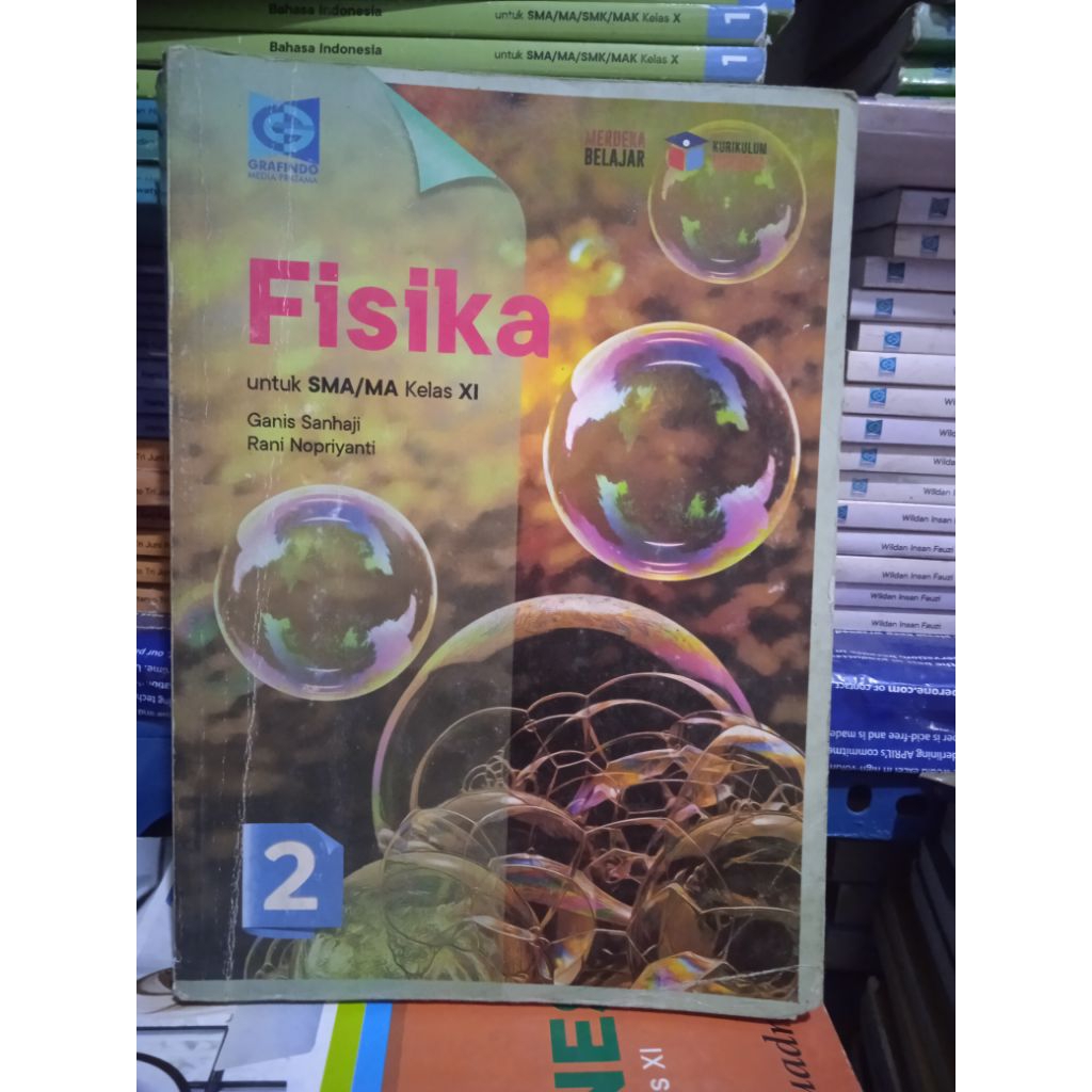 fisika SMA kelas 11 kurikulum merdeka, buku bekas