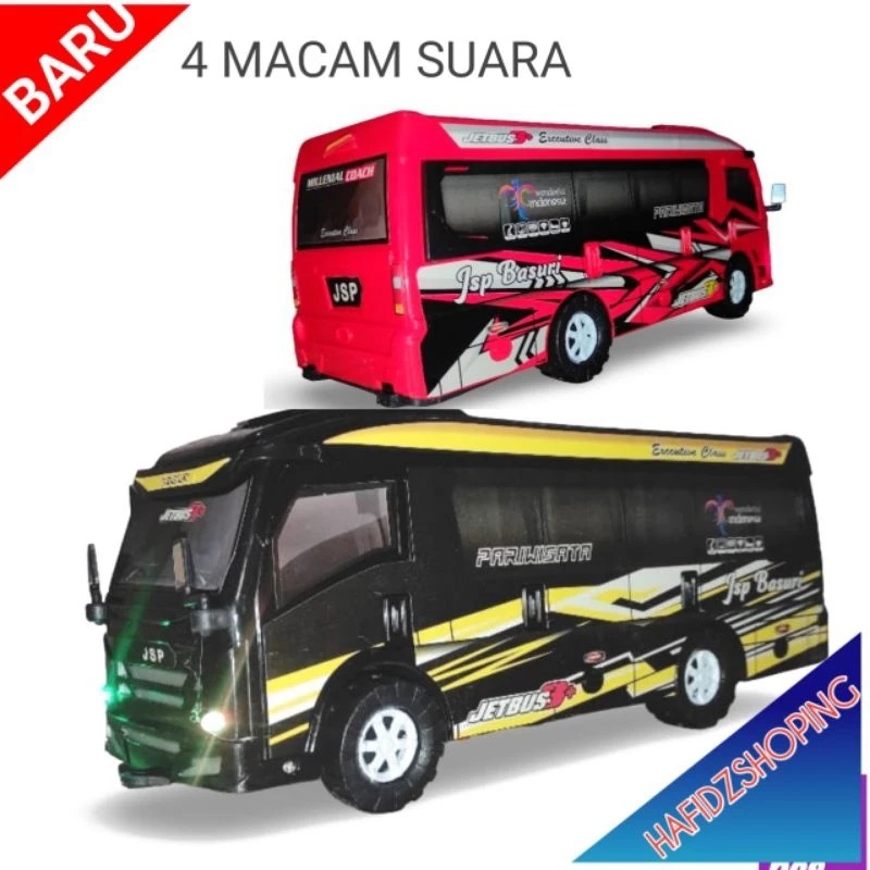 Mainan Anak Laki-laki Viral Mobil Elf Travel Musik dan Lampu Pakai Baterai