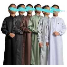 Jubah Remaja Hamada Fashion, Jubah Anak Hamada, Jubah Arab, Jubah Saudi, Jubah Anak, Jubah Katun Ind