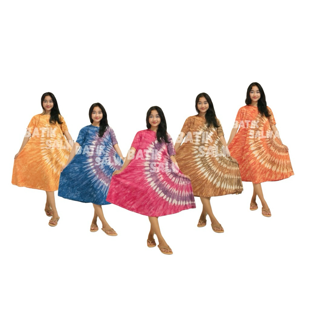 DASTER TIE DYE PAYUNG MODEL ZIPPER (busui friendly) motif C Standar