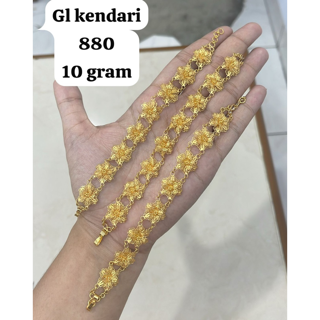 gelamg kendari rose emas asli kadar 875
