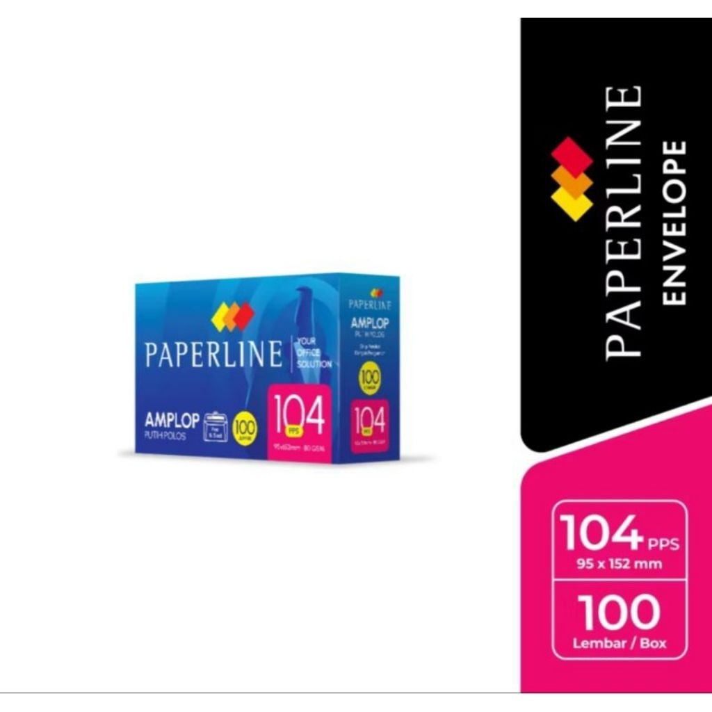 

[BOX ISI 100] AMPLOP 104 PPS ENVELOPE PAPERLINE 80 GSM