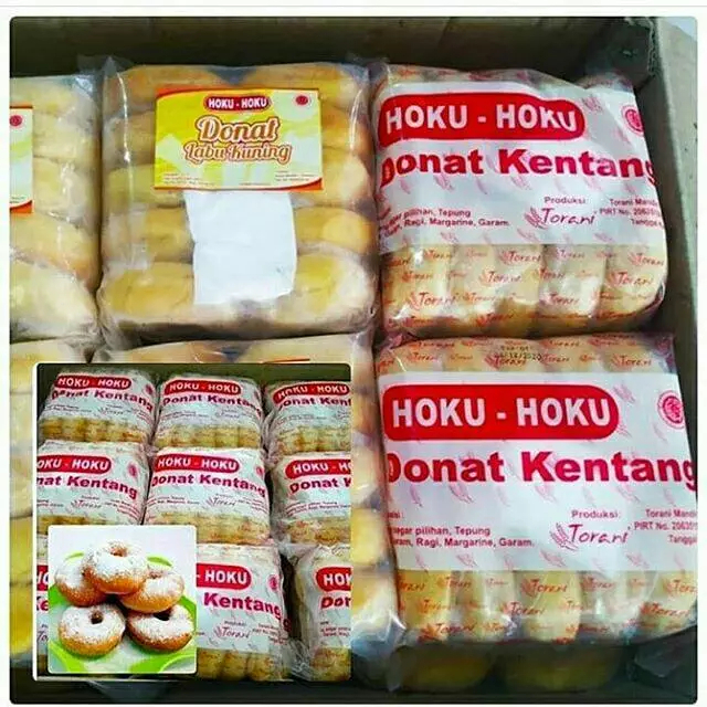 

Hoku Hoku Donat Kentang Isi 10, Labu Kuning, Bomboloni, Kemasan 300gr
