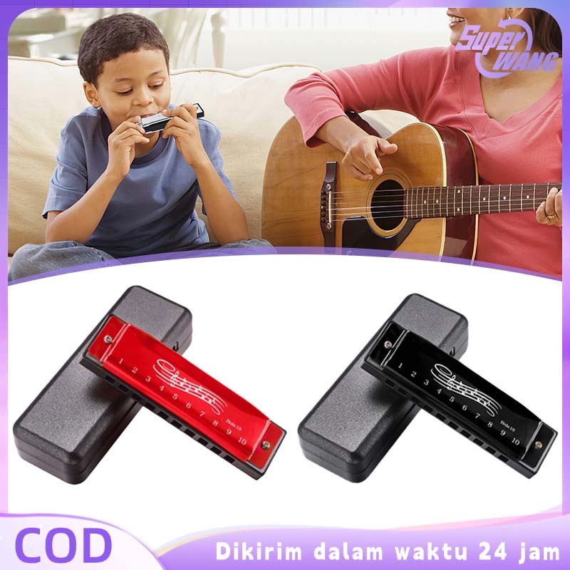 Chromatic Harmonica 10 Hole Alat Musik Harmonika Harmonika Chromatic Dengan Kotak