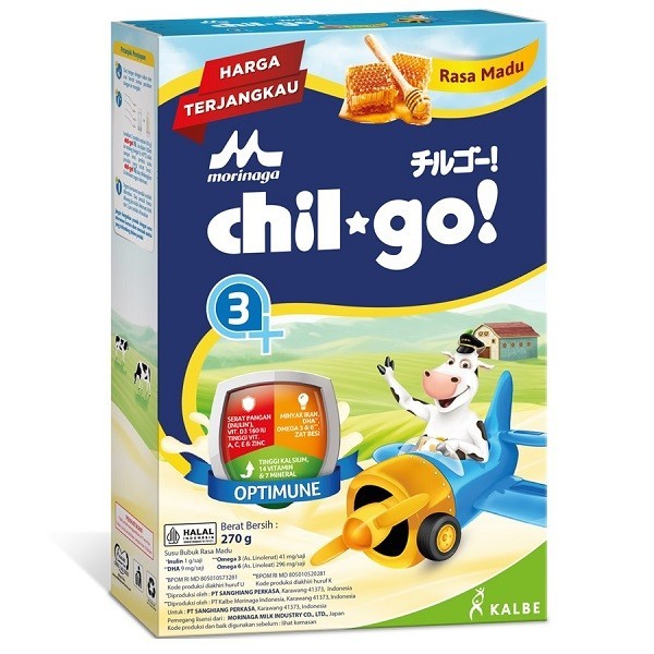 

Morinaga Chil Go 3+ Vanila, Madu 270gram