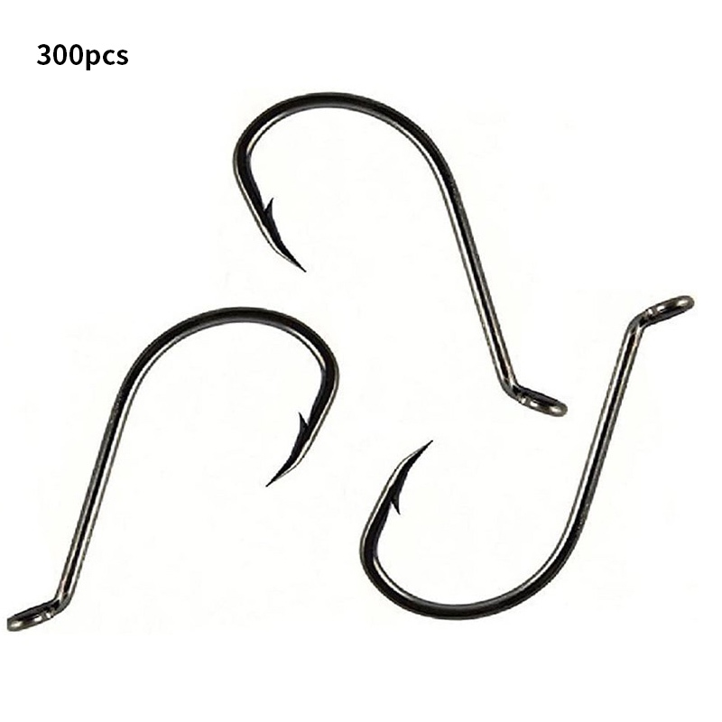 Isi 300 Kail Pancing Hook Mata Kail Kail Karbon Pancing Hook Kail Pancing Bagus Kuat