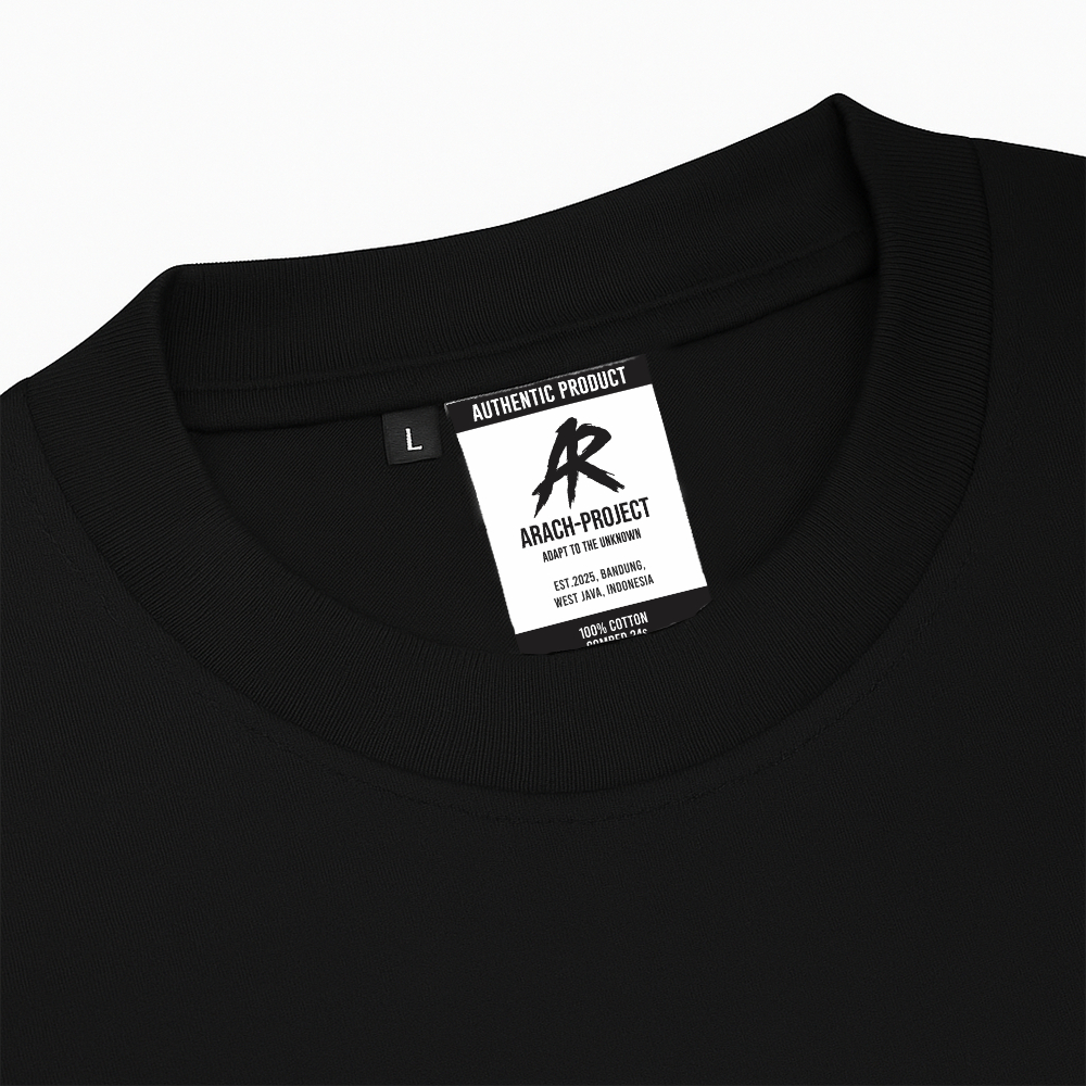 Baju Kaos Polos Model OVERSIZE Unisex Hitam