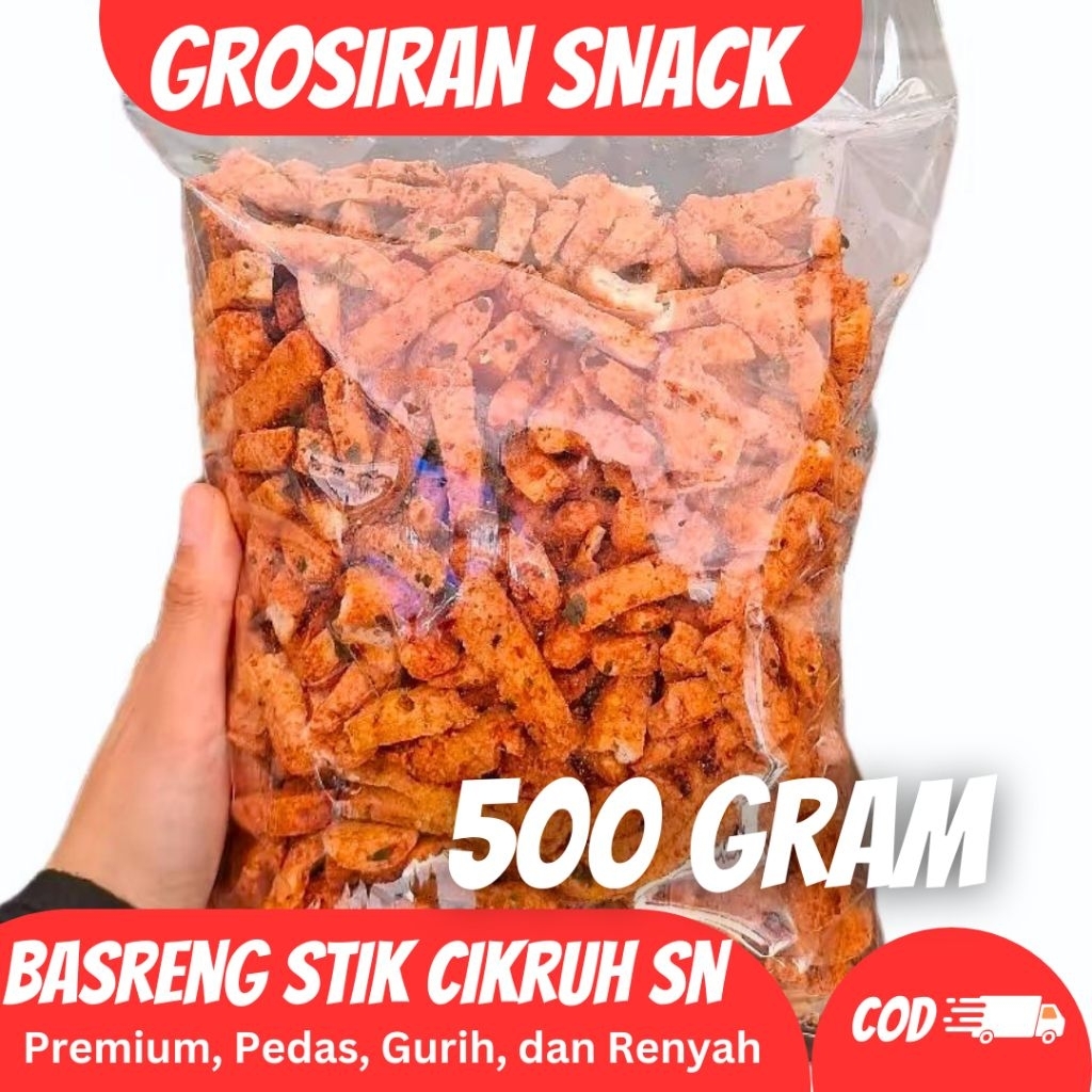 

(500 GRAM) BASRENG STIK CIKRUH DAUN JERUK PREMIUM SN/ BASRENG SULTAN / BASRENG VIRAL