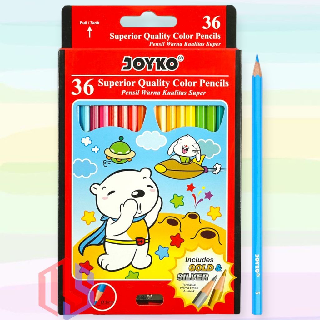 

Pensil Warna Joyko Panjang 36 Warna CP-36PB