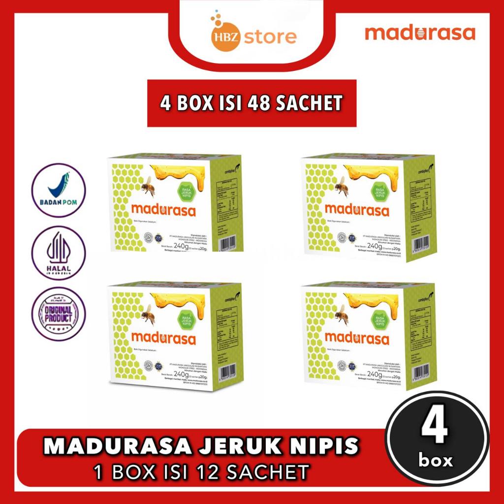 

Madurasa Sachet 4 Box isi 48 Rasa Jeruk Nipis - Jaga Daya Tahan Tubuh dan Kesehatan