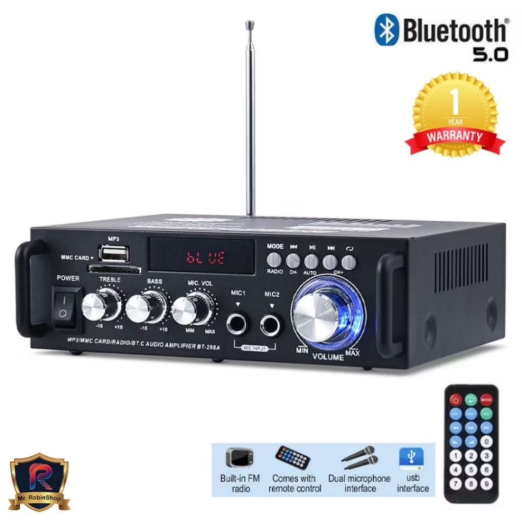 Amplifier Fleco type 298 A 600 Watt stereo bluetooth