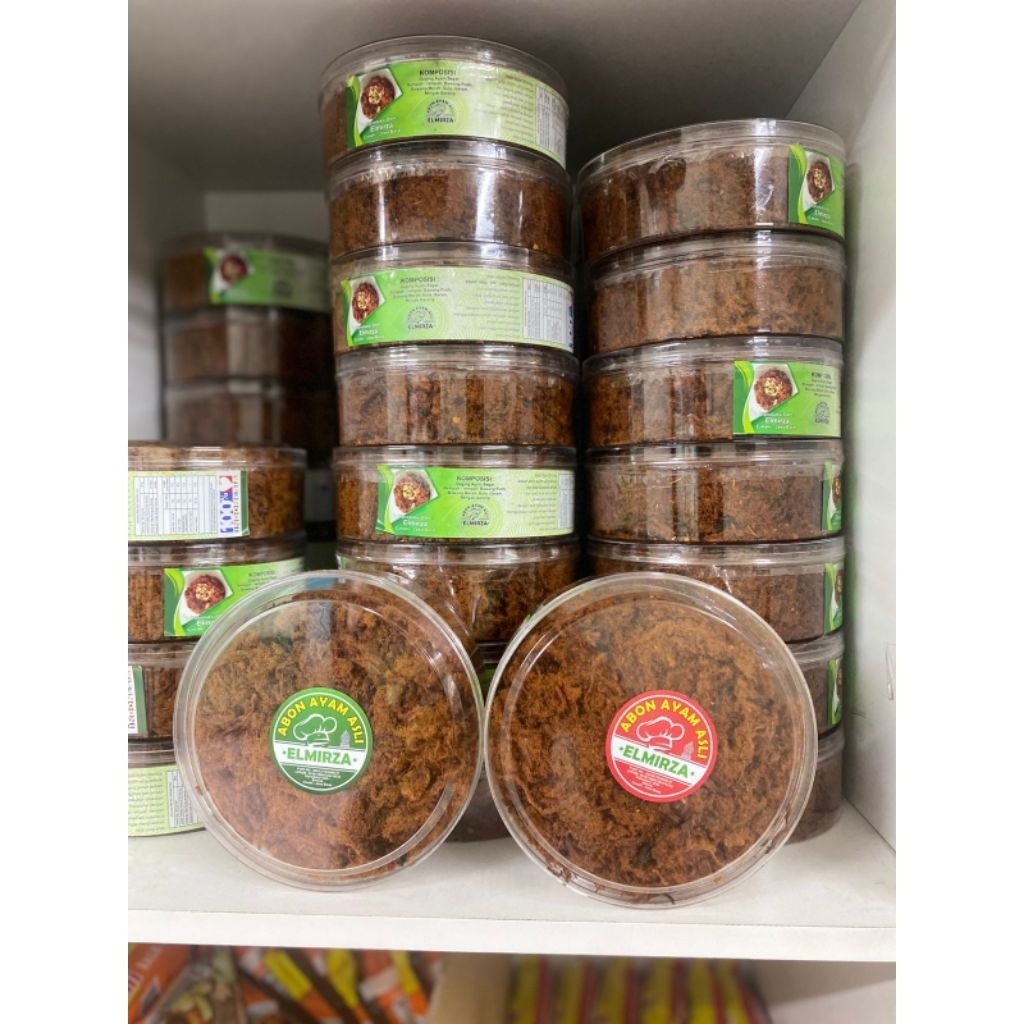

Abon Ayam Asli Elmirza Kemasan Toples
