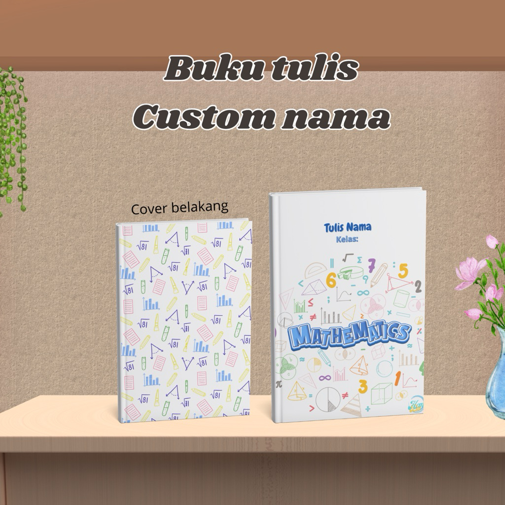 

Buku tulis custom nama
