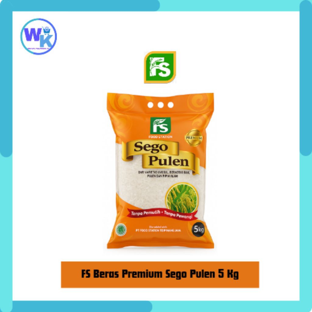 

Beras FS Sego Pulen 5 Kg - Nasi Pulen & Wangi untuk Hidangan Istimewa - Warung_Kelontong_Ku
