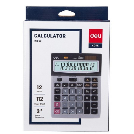 

DELI CALCULATOR 1654C 12DIGITS