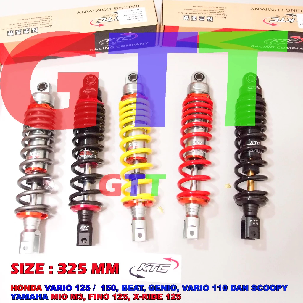 Shock KTC Razor & Pro Razor 280–325mm untuk Vario, NMAX, PCX, RX King, Vega, Jupiter Z