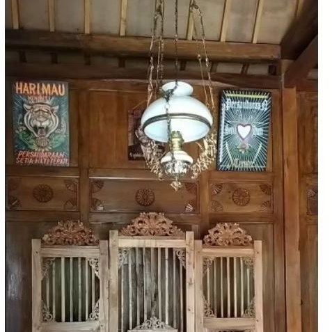 lampu antik fandolin gantung hias antik ukuran 28 cm gratis packing kayu dijamin aman sampai tujuan