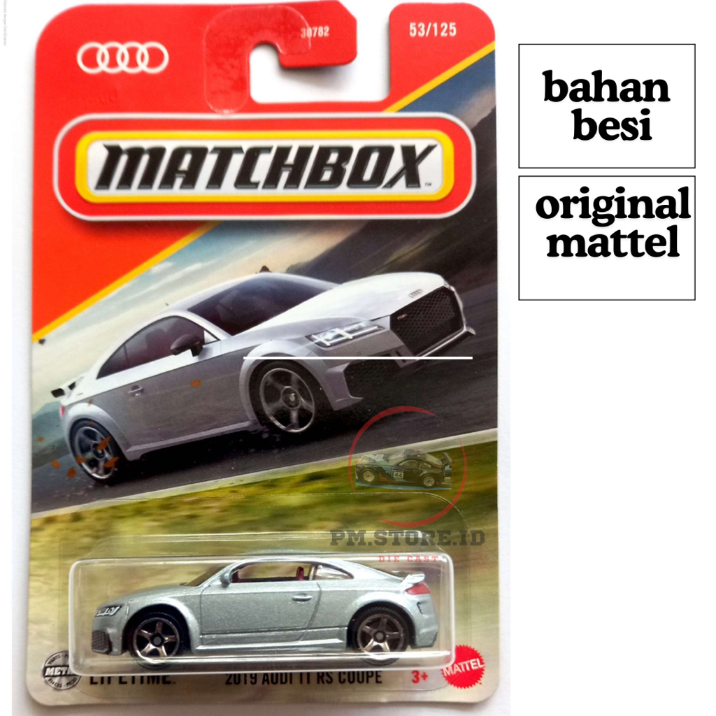 Matchbox 2019 audi tt rs coupe silver