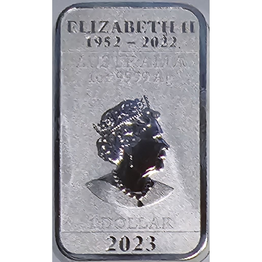 Logam Mulia The Perth Mint 31,1 Gram Elizabeth II 1952 - 2022 Australia 1 Dollar 2023 (Perak)