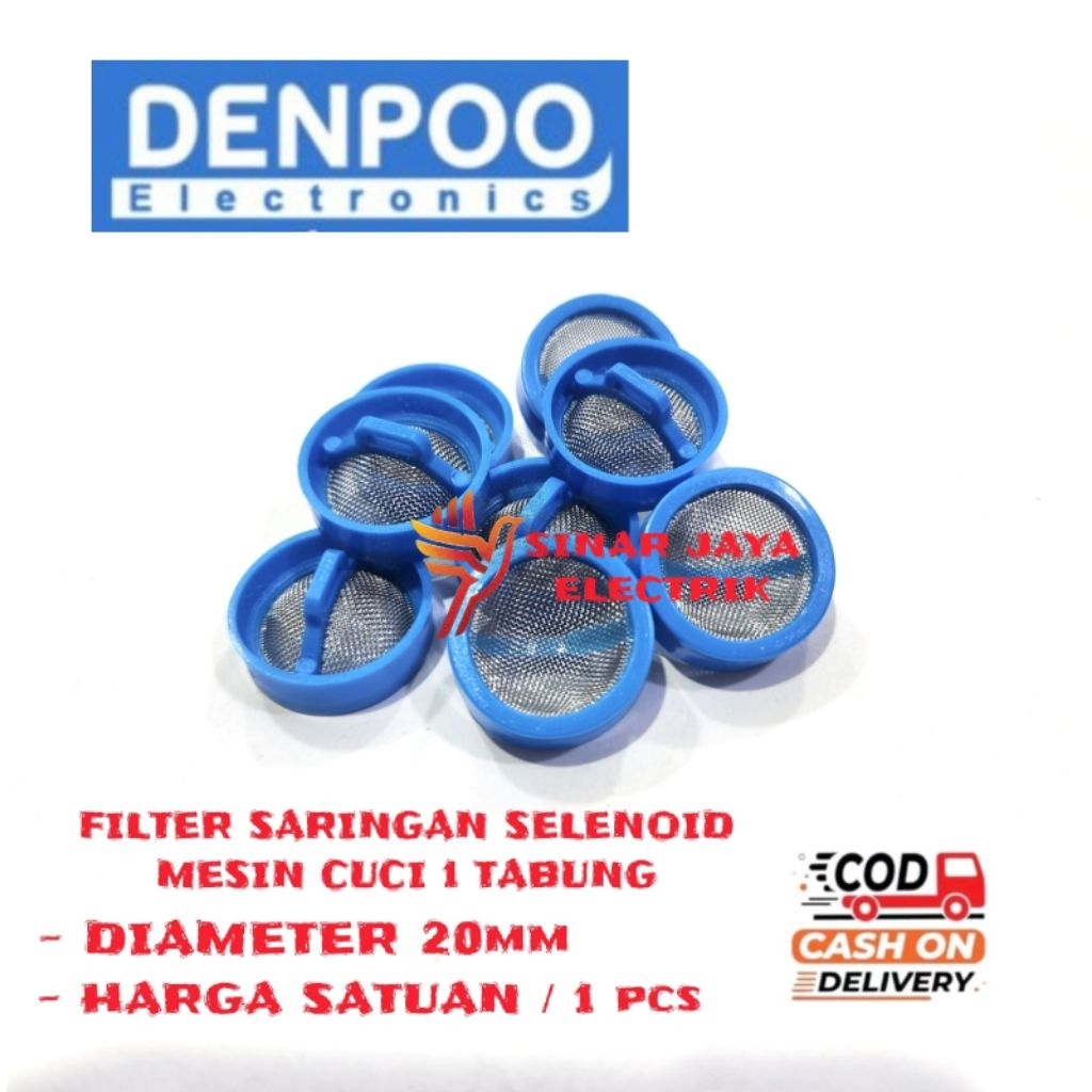 FILTER SARINGAN SELENOID MESIN CUCI DENPOO 1 TABUNG | SARINGAN SELENOID MESIN CUCI DENPOO