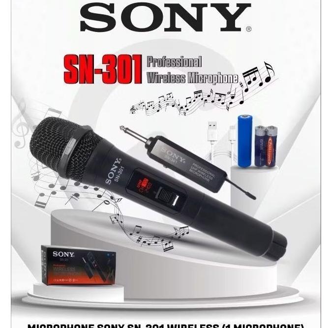 Mic Wireless SONY SN-301 microphone tanpa kabel UHF