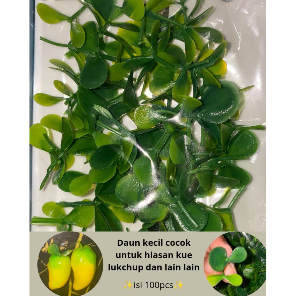 

Daun hiasan kue lukchup